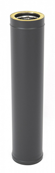 труба термо l1000 тт-р 316-0.5/304 d150/210 с хомутом   (mc black (т<600c*)) картинка анонса te-plo.ru
